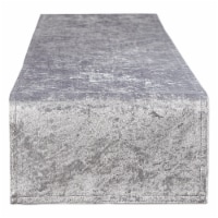 Silver Velvet Table Runner 14X108