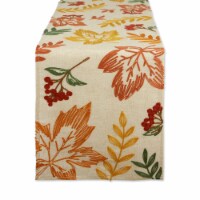 DII Scattered Leaves Table Runner 14x70