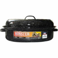 Granite Ware 0508-2 15 in. Black Covered Oval Roaster- Pack Of 2