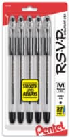 Pentel R.S.V.P. Black Ink Medium Ballpoint Pens