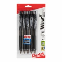 Pentel® Wow!™ Ballpoint Pens - Black Perspective: Main