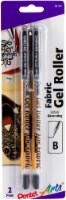 Gel Roller Fabric Pens 1mm 2/Pkg-Black