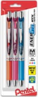 Pentel EnerGel 0.7mm Medium Point RTX Liquid Gel Pen - 3 Pack - Orange/Pink/Blue Perspective: Main