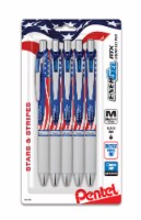 Pentel Energel Stars and Stripes Black Ink Liquid Gel Pens Perspective: Main