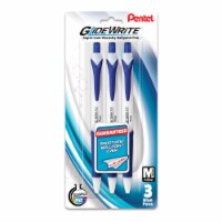 Pentel® GlideWrite™ Ballpoint Pens - Blue Perspective: Main
