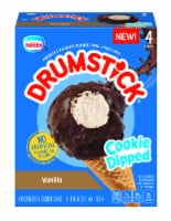 Drumstick® Cookie Dipped Vanilla Frozen Dairy Dessert Cones Perspective: Main