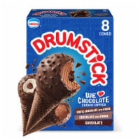Drumstick Cookie Dipped We Love Chocolate Frozen Dairy Dessert Cones Perspective: Main