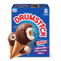 Drumstick® Crunch Dipped Vanilla Vanilla Caramel Vanilla Fudge Variety Ice Cream Cones