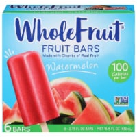 Whole Fruit Watermelon Fruit Bars 6 - 2.75 fl oz Bars Perspective: Main