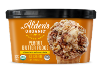 Alden's Organic Peanut Butter Fudge Ice Cream Perspective: Main