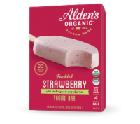 Alden's Organic Strawberry Frozen Yogurt Bars