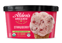 Alden's Organic® Strawberry Ice Cream Perspective: Main