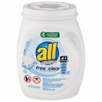 All® With Stainlifters Free Clear Laundry Detergent Pacs