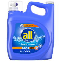 All® Fresh and Clean Oxi Plus Odor Lifter Laundry Detergent