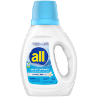 all® Sensitive Fresh™ Spring Breeze Liquid Laundry Detergent Perspective: Main