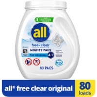 All® Free + Clear The Original 4-in-1 Mighty Pacs® Perspective: Main