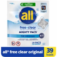 All® Stainlifters Free Clear Mighty Pacs® Laundry Detergent Pods Perspective: Main
