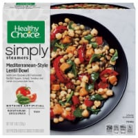 Healthy Choice Simply Steamers Mediterranean-Style Lentil Bowl Frozen Meal Perspective: Main