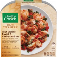 Healthy Choice Cafe Steamers Four Cheese Ravioli & Chicken Marinara Frozen Meal