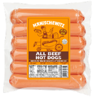 Manischewitz® Classic Beef Hot Dogs Perspective: Main