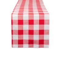 DII Red & White Buffalo Check Table Runner