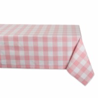 DII Pink Buffalo Check Tablecloth