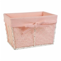 Design Imports Z01918 Assorted Antique White Chicken Wire Blush Liner - Set of 3