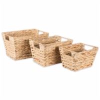 Design Imports Assorted Water Hyacinth Basket - Set of 3