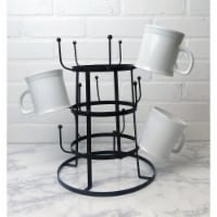 Design Imports Z02162 Black Vintage Mug Stand