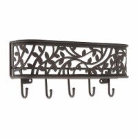 Design Imports Z02186 Large Wall Mount Mail & Key Organizer, Bronze