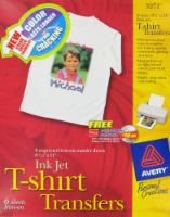 Avery Ink Jet T-Shirt Transfers - 6 Pack
