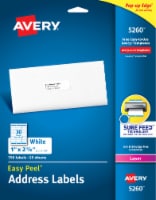 Avery Easy™ Easy Peel® Laser Print Address Labels - White