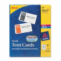 Avery® Small Tent Card, White, 2 X 3.5, 4 Cards/sheet, 40 Sheets/pack 05302