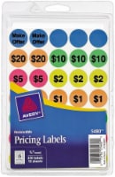Avery Removable Pricing Round Labels - 350 Pack Perspective: Main