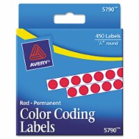 Avery® LABEL,.25RND,450/PK,RD 05790