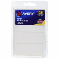 Avery All-Purpose Labels - 128 Pack - White