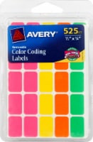 Avery® Color Coding Labels - Neon
