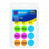 Avery® Removable Garage Sale Round Labels - 315 Pack - Multi-Color