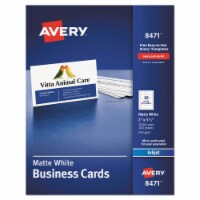 Avery® CARD,BUSINS,IJ,1000BX,WHT 08471