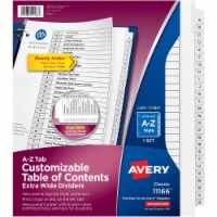 Avery® DIVIDER,X-WIDE,A-Z,WH 11166