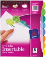 Avery® Style Edge™ Insertable Plastic Binder Dividers Perspective: Main