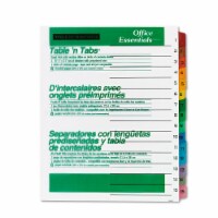 Office Essentials™ INDEX,BNDR,15TAB ST,COL 11675
