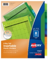 Avery® Plastic Big Tab Pocket Insert Divider
