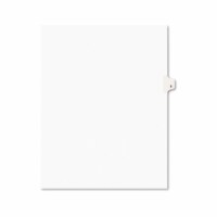Avery® INDEX,LTR,SIDE9,25/PK,WHT 11919