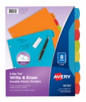 Avery® Big Tab Write & Erase Plastic Tab Dividers - Multicolor Perspective: Main