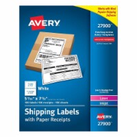 Avery® LABEL,SHP,REC,1UP,100,WH 27900