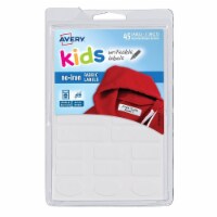 Avery® LABEL,FABRC,46/PK,WH 40700 Perspective: Main