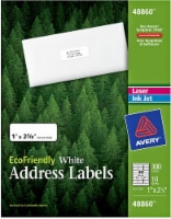 Avery Eco-Friendly Address Labels 300 Pack - White Perspective: Main