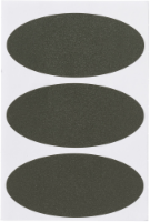 Avery Oval Chalk Labels - 12 Pack - Black Perspective: Main