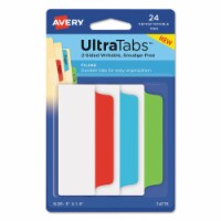 Avery 74775 Filing Ultra Tabs 24 Tabs Plastic Multi-Color